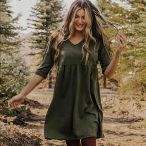 NWOT Green Pocket Dress